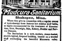 Shakopee Mudcura Sanitarium Ad